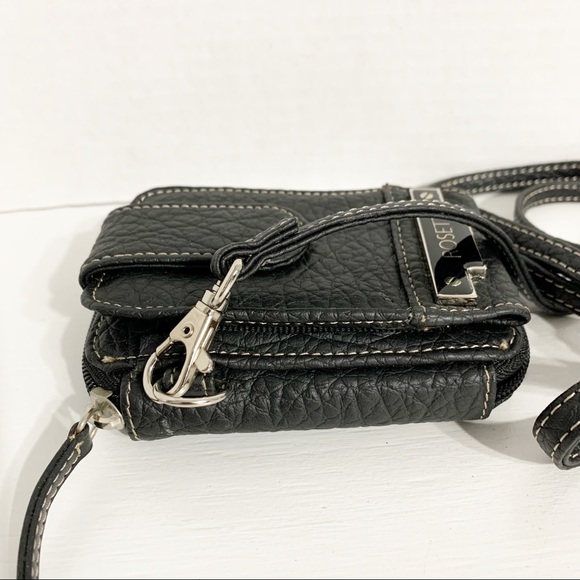 Rossetti Faux Leather Wallet Crossbody Bag Credit Card Organizer Fully Lined 🖤 - Picture 9 of 13